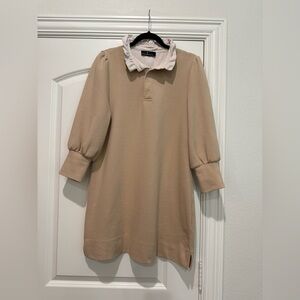 Pomander Place By Tuckernuck Charlotte Khaki French Terry Dress Medium